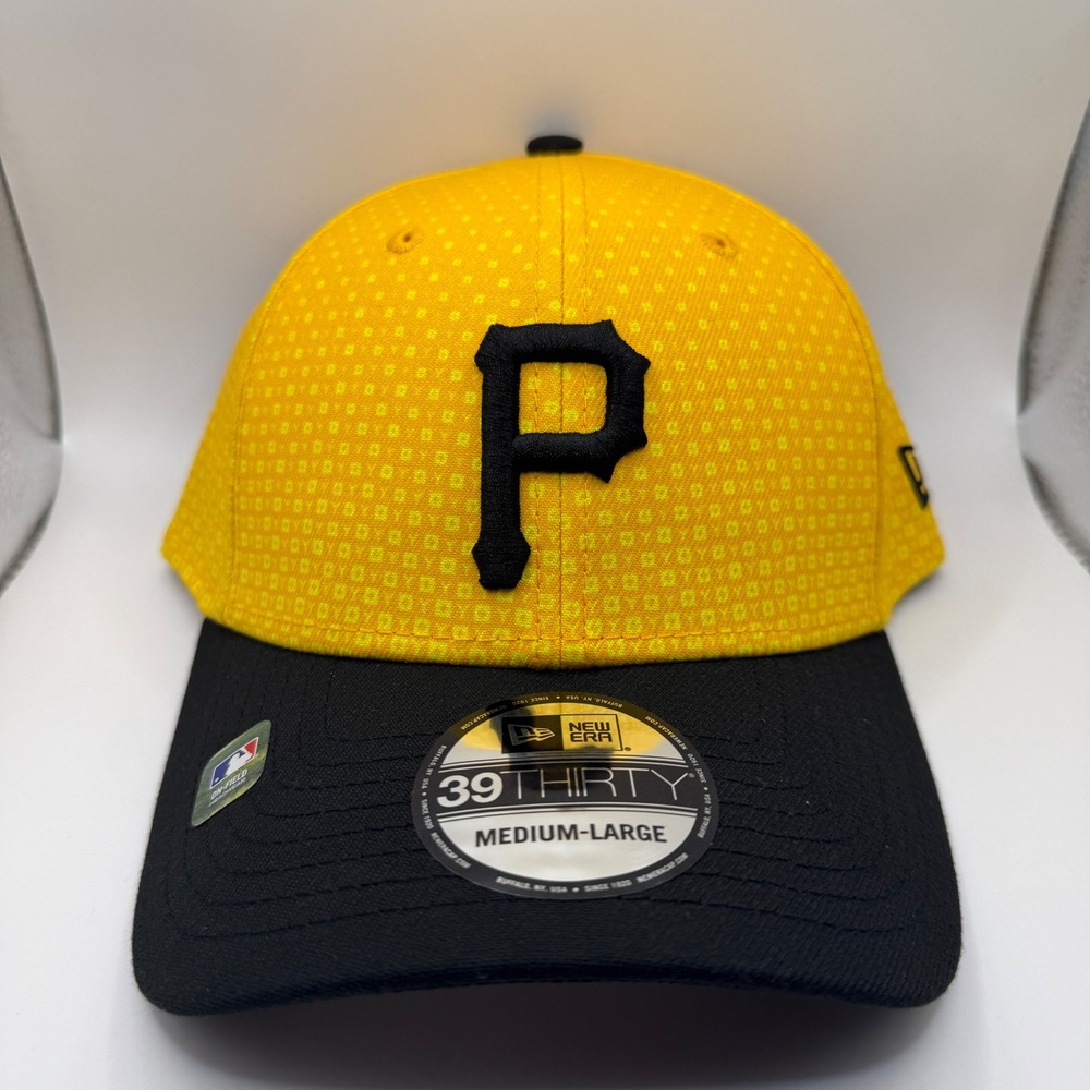 New Era 39THIRTY Pittsburgh Pirates City Connect Hat Yellow Black M/L 60354472